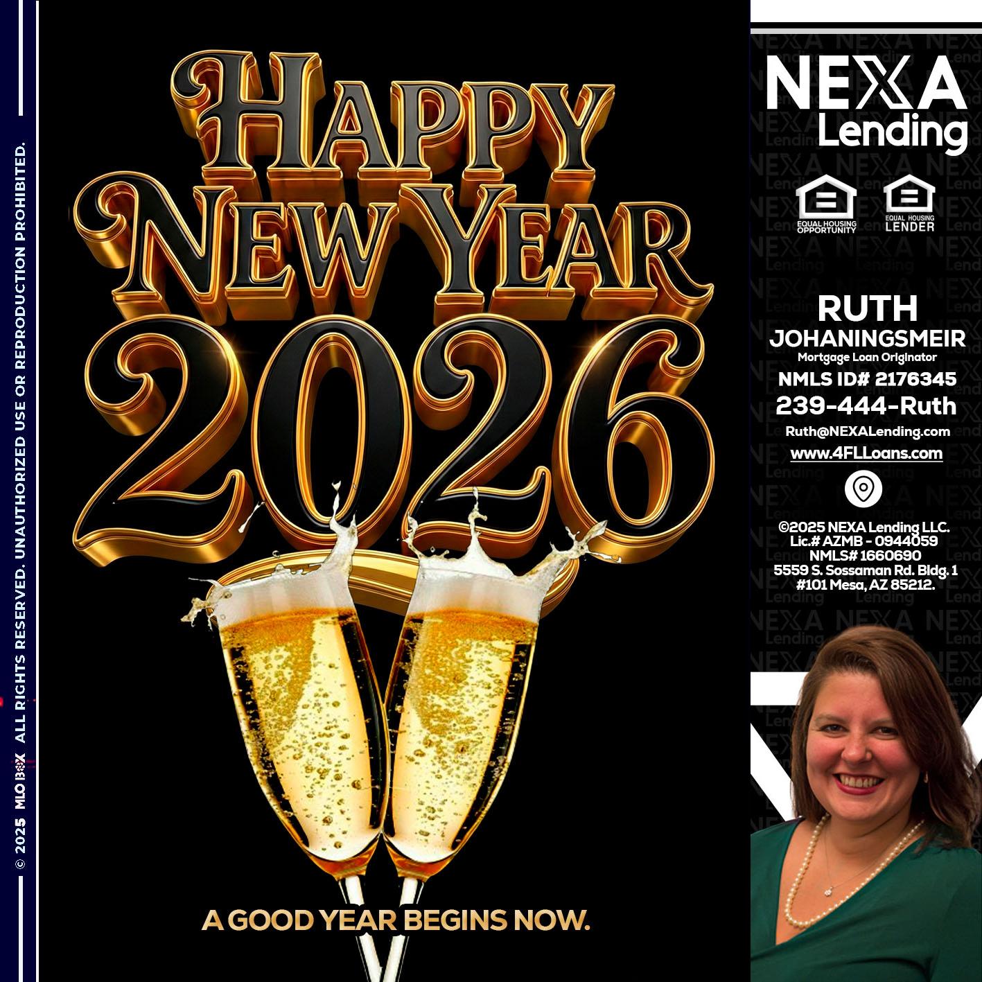happy new year 2026 - Ruth Johaningsmeir -Mortgage Loan Originator