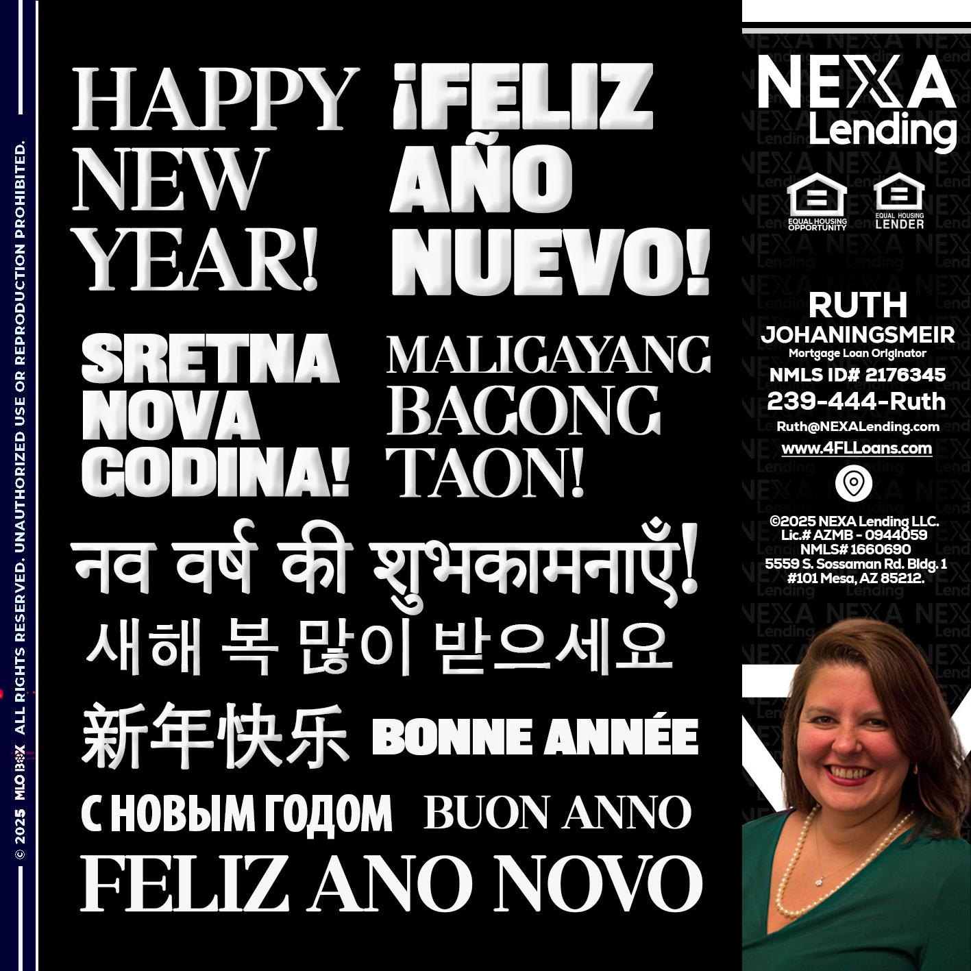 HAPPY NEW YEAR - Ruth Johaningsmeir -Mortgage Loan Originator