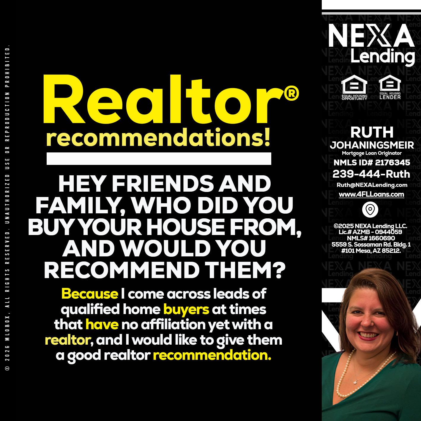 REALTOR - Ruth Johaningsmeir -Mortgage Loan Originator