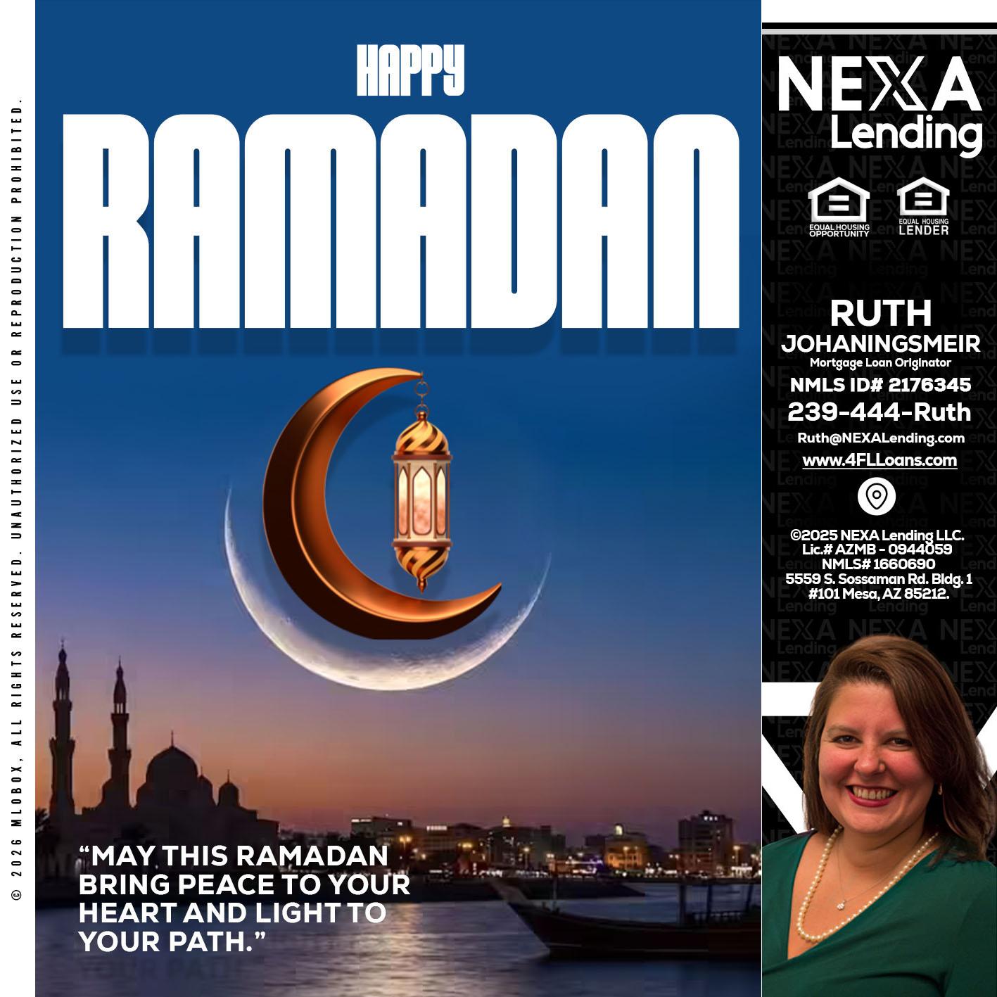 RAMADAN - Ruth Johaningsmeir -Mortgage Loan Originator