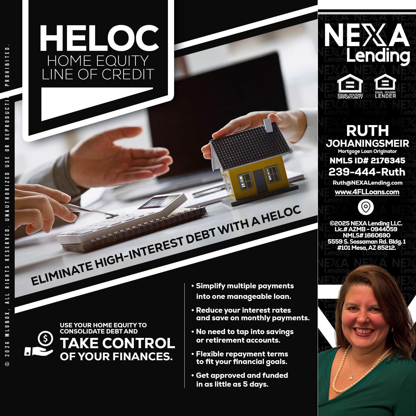 HELOC - Ruth Johaningsmeir -Mortgage Loan Originator