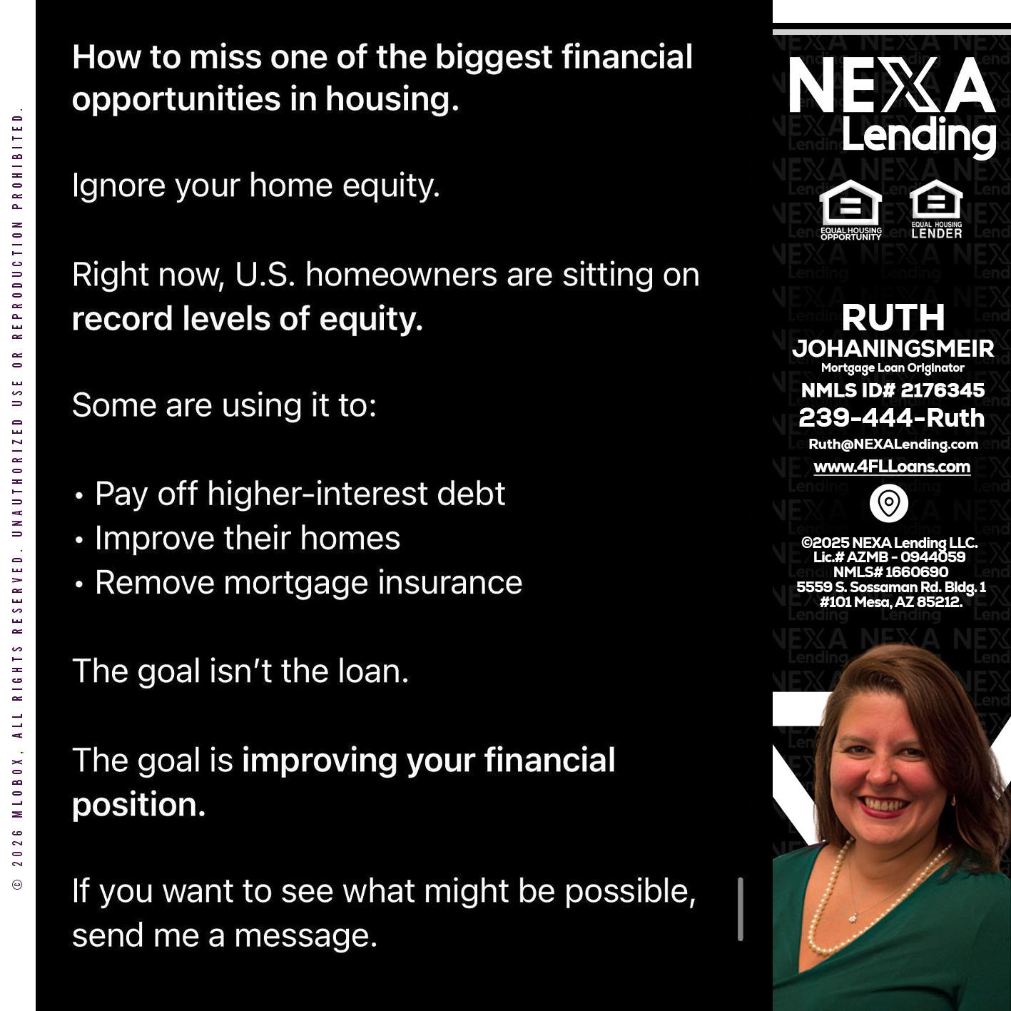 how to miss - Ruth Johaningsmeir -Mortgage Loan Originator