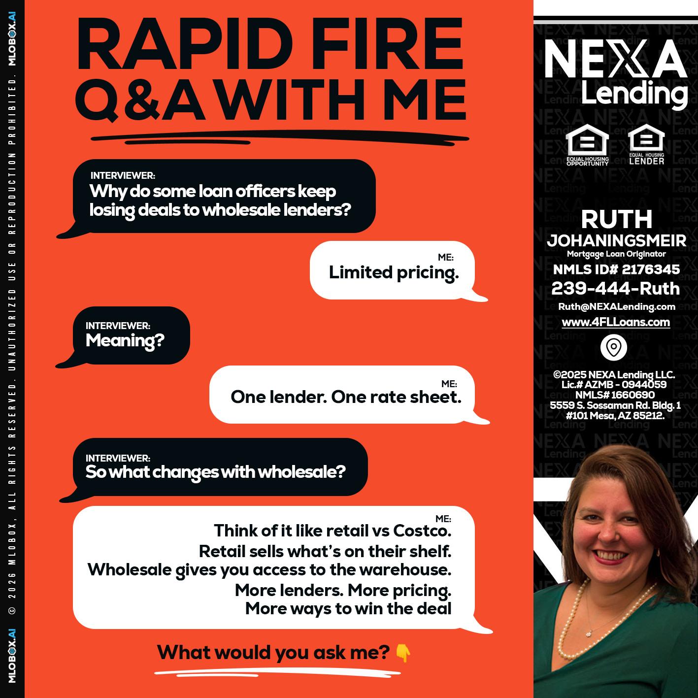 Q&A - Ruth Johaningsmeir -Mortgage Loan Originator
