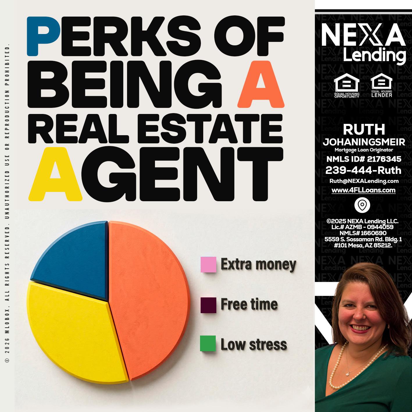 PERKS OF BEING - Ruth Johaningsmeir -Mortgage Loan Originator