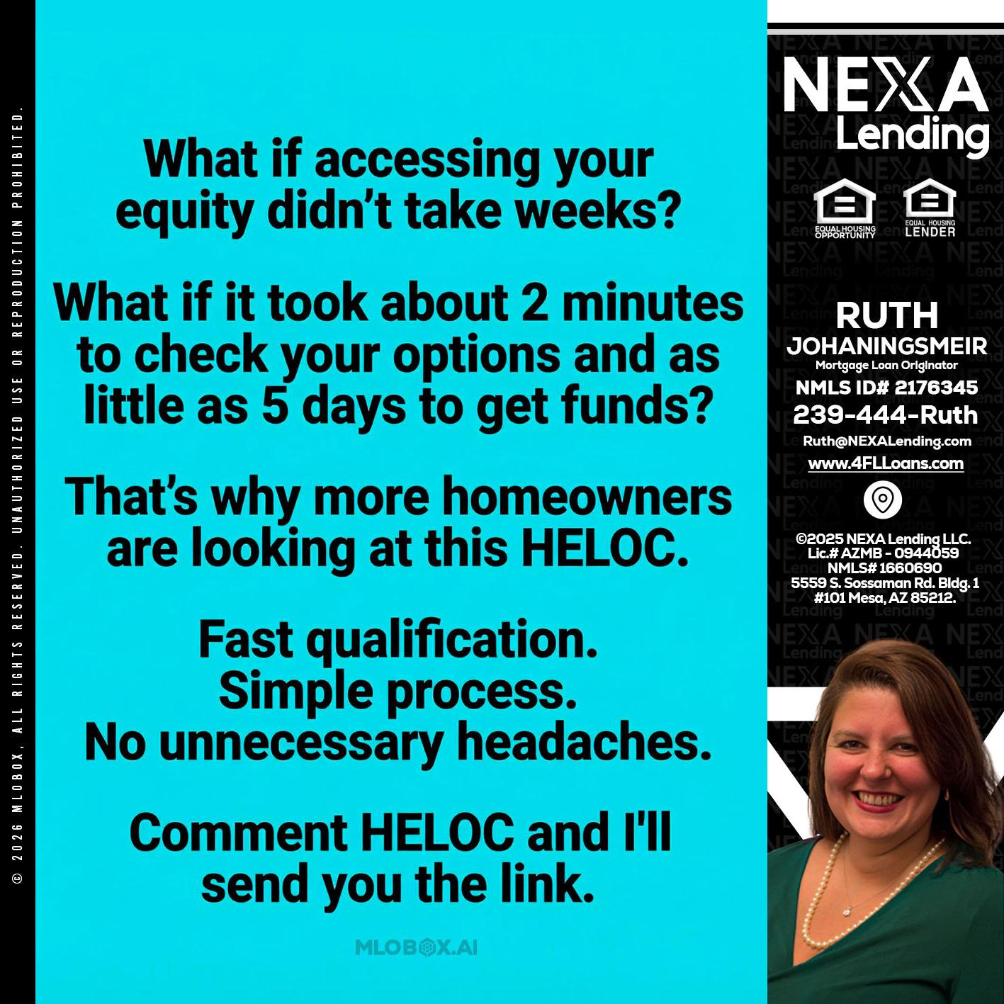 what if - Ruth Johaningsmeir -Mortgage Loan Originator