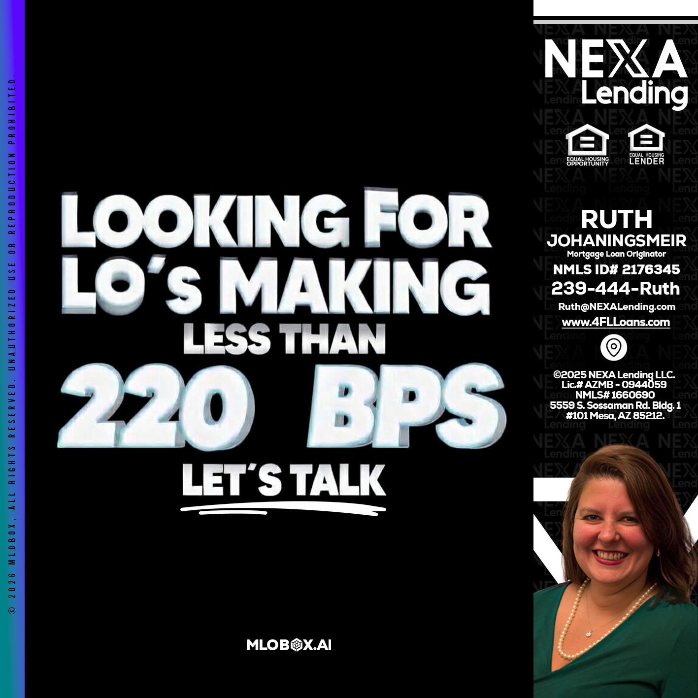 LOOKING FOR - Ruth Johaningsmeir -Mortgage Loan Originator