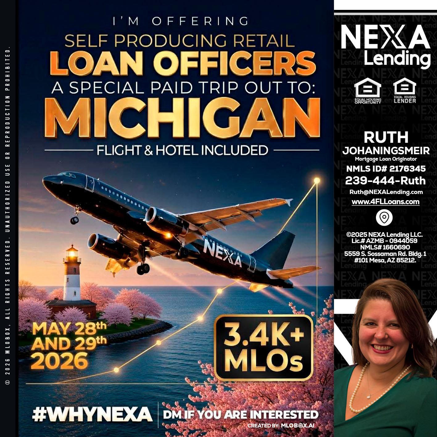 MICHIGAN TRIP - Ruth Johaningsmeir -Mortgage Loan Originator