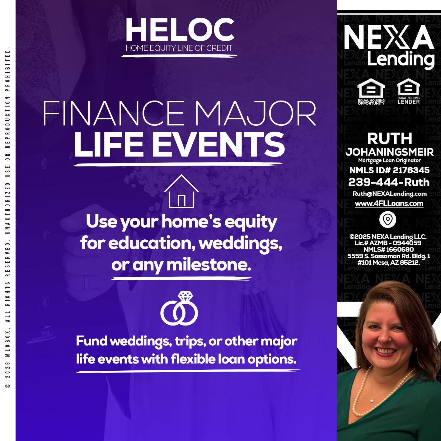 HELOC - Ruth Johaningsmeir -Mortgage Loan Originator