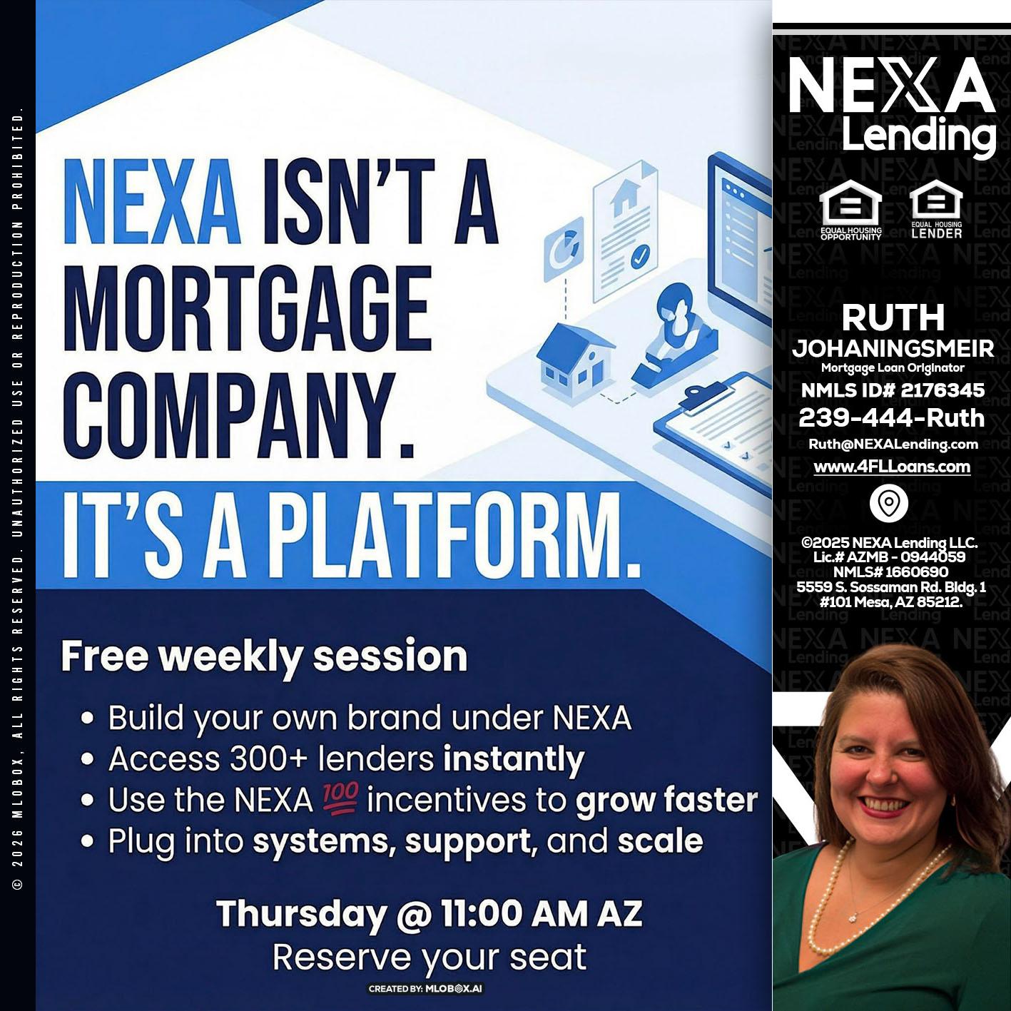 NEXA ISNT - Ruth Johaningsmeir -Mortgage Loan Originator